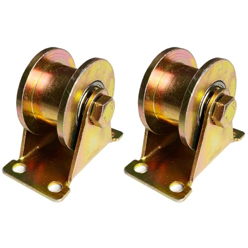 Ruedas polea ranura H 2pulg rigidez 660lb set 2