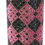 Vaso cristal rosa y negro 20oz con tapa popote