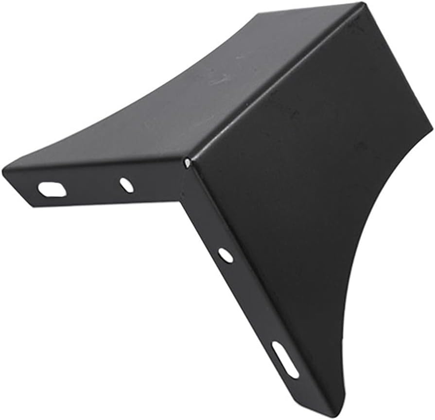 4 Pzas Patas Metal Negro Resistente para Muebles