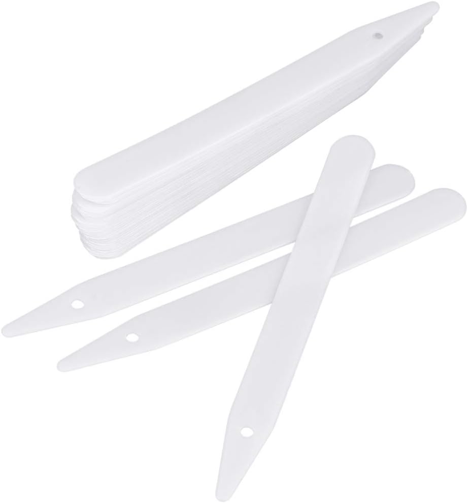 100 Etiquetas Plástico 6pulg Jardín Blanco Vegetal