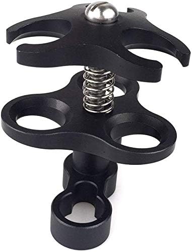 Abrazadera brazo bola con iluminación 3 agujeros impermeable