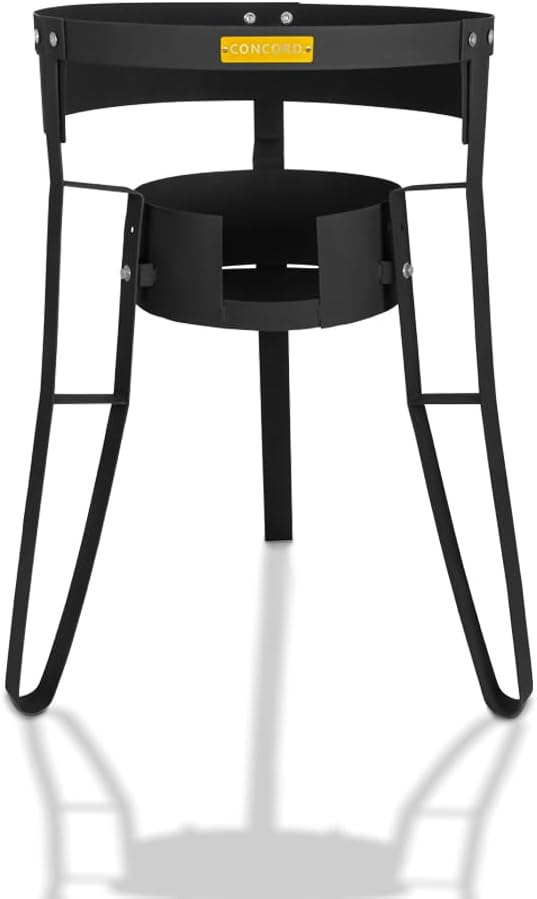 Soporte comal acero polvo 30 con estante quemador ajustable