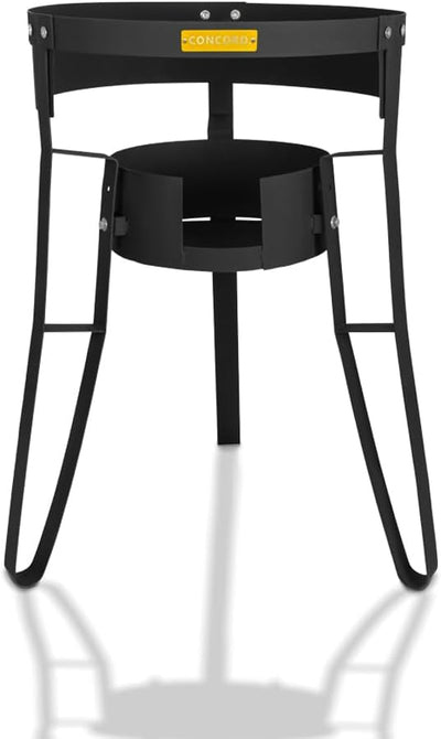 Soporte comal acero polvo 30 con estante quemador ajustable
