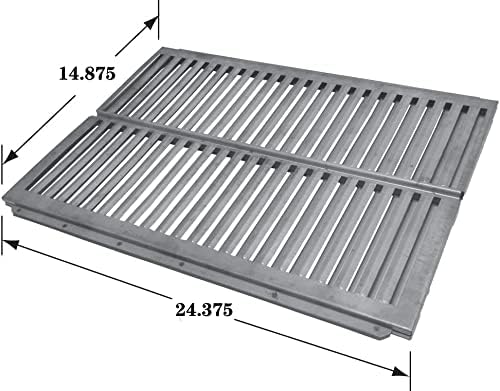Reemplazo placa calor acero inox 24.375pulg Ducane 5002SLPE