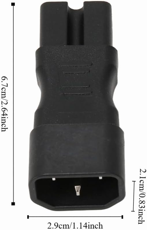Adaptador IEC320 C14 a C15 3 polos macho-hembra