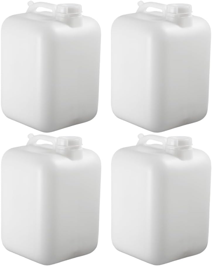 Jarra agua 6gal HDPE sin BPA set 4 blanca