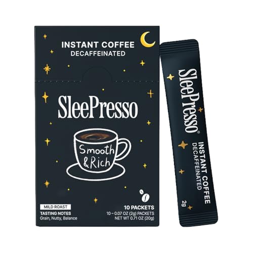 Café descafeinado instantáneo para dormir 10 paquetes