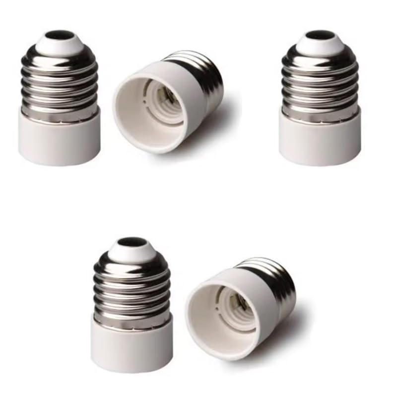 5 Adaptadores E26/E27 a E14 Convertidor Portalámparas