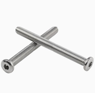 Set s de acero inox para espejo Montessori M6-1.575pulg