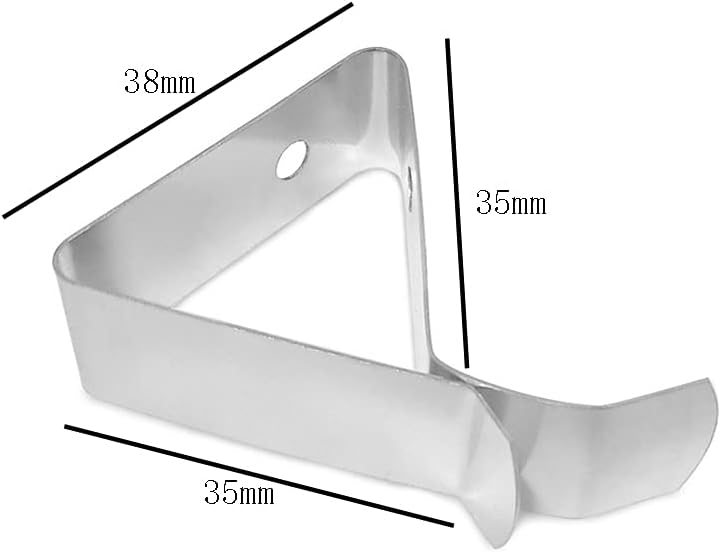 Soporte clip termómetro acero inox para parrilla plateado