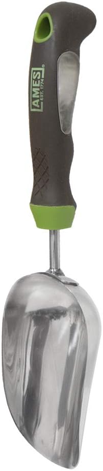 Cuchara tierra acero inox agarre gel 13pulg gris