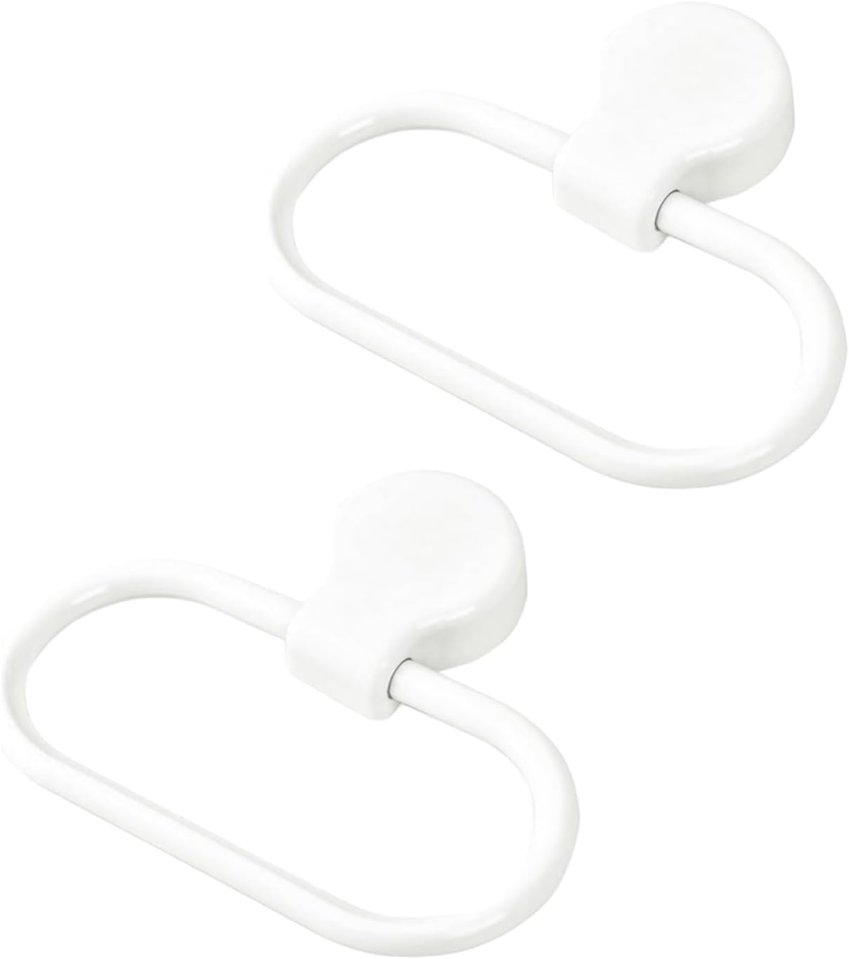 Toallero autoadhesivo sin perforacion 2 Uds color blanco