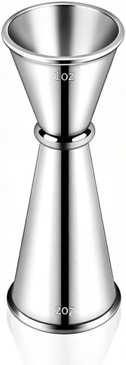 Jigger acero inox 304 doble 1 y 2 oz bartending profesional