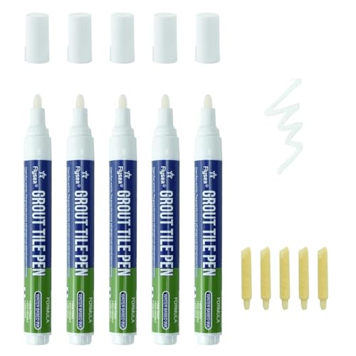 5 Bolígrafos Lechada Puntas Reemplazables Blanca