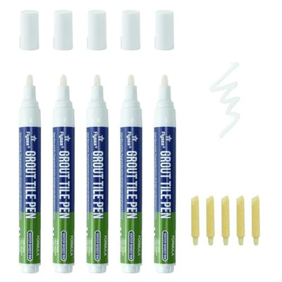 5 Bolígrafos Lechada Puntas Reemplazables Blanca