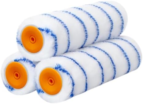 3 Pzas Cubiertas Rodillo Pintura 9pulg Suministros