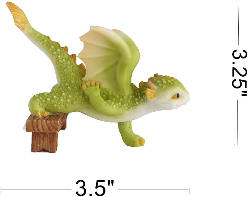 Figuras dragón deportivo jardín de hadas