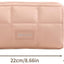 Bolsa maquillaje viaje acolchada diseño abierto rosa