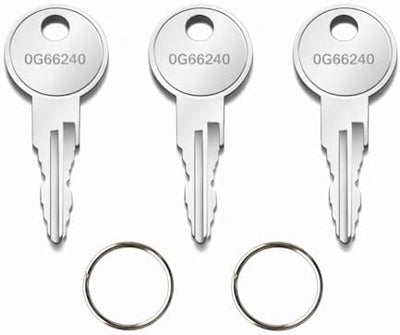 3 Pzas llaves repuesto para cerradura Generac 0G6624 con anillos