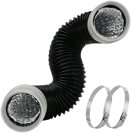 Tubo venteo secadora 3ft aluminio flexible con conectores