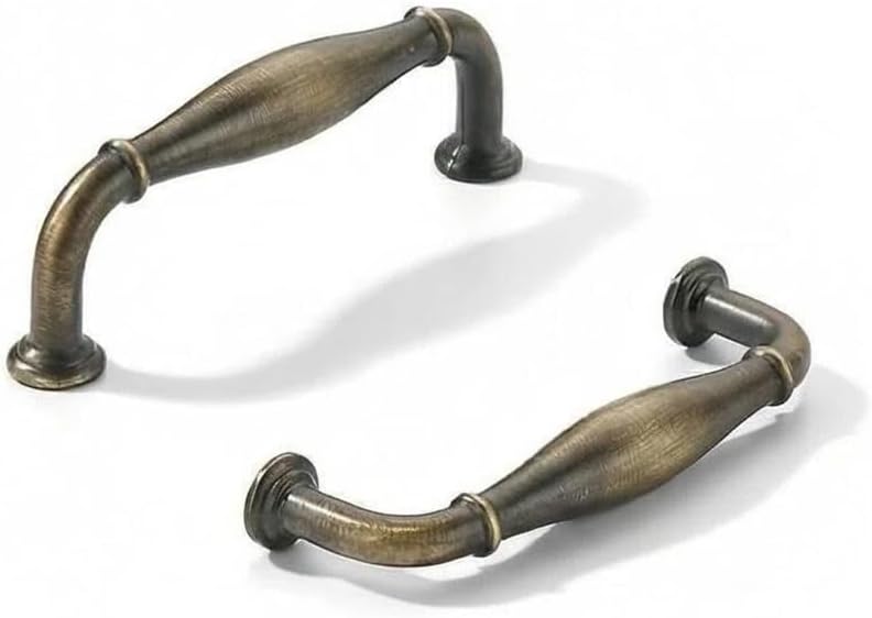 Set 2 Manijas 4pulg Bronce Antiguo Estilo Tradicional