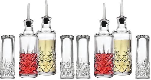 Set 2 Dispensadores Condimentos Salero Pimentero Cristal Dublin