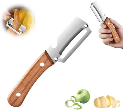 Pelador de verduras multifuncional con mango antideslizante para papa, zanahoria, manzana y frutas