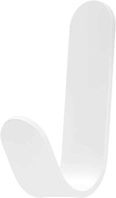 Toallero gancho acero inox adhesivo blanco mod 371