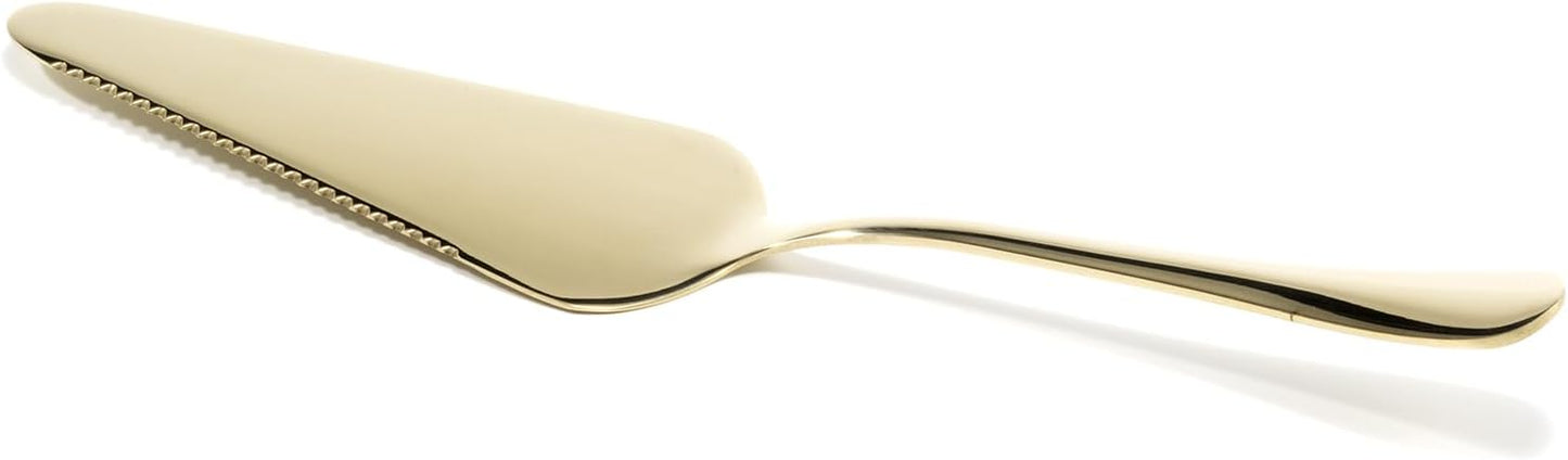 Servidor Pastel Acero Inox Espejo Color Dorado