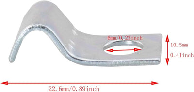 50 Pzas Clic de Tubo Acero 1/4 Pulg Electrónica