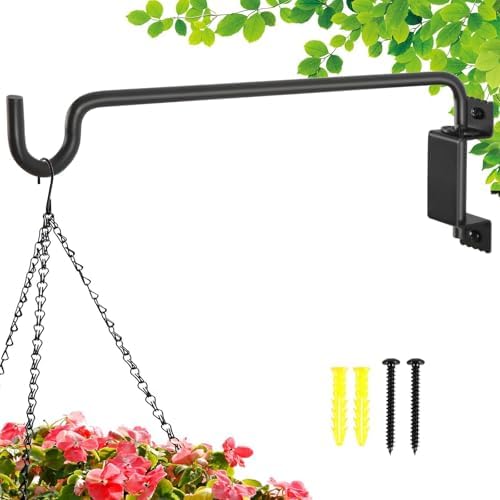 Soporte colgador plantas 16pulg giratorio 360° acero resistente