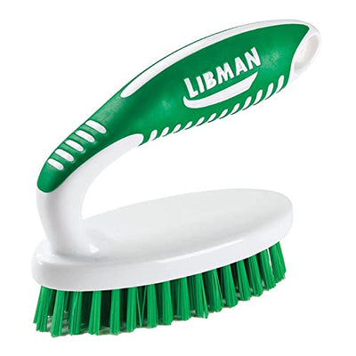 Cepillo pequeño para fregar 1.75x4.5pulg verde y blanco set 6