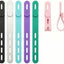 Sujetacables silicona ajustables paquete 12