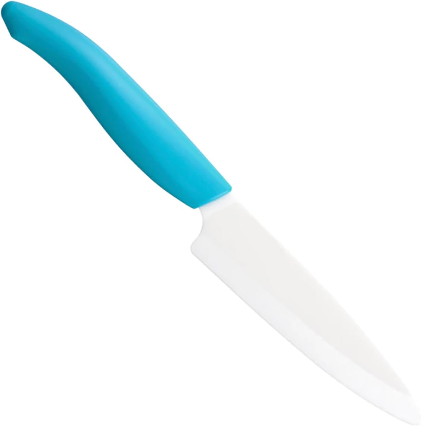 Set 2 Cuchillos Cerámica Santoku 5.5x4.5pulg Asa Azul