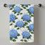 Toalla de cocina con flores de hortensia anti Trump