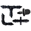 Set 30 piezas riego por goteo 1/4 con accesorios