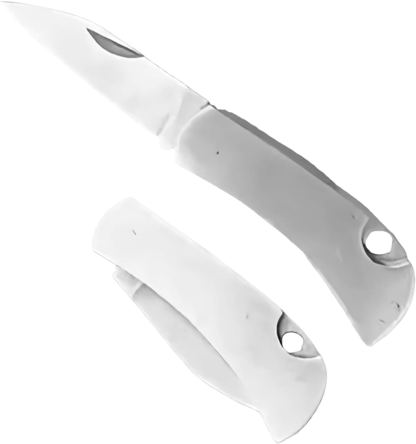Cuchillo bolsillo acero inox set 2 pzas portátil
