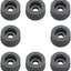 Pies parachoques poliuretano 1pulg gris pack 8
