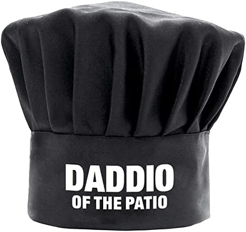 Sombrero chef ajustable para hombres cocina barbacoa negro