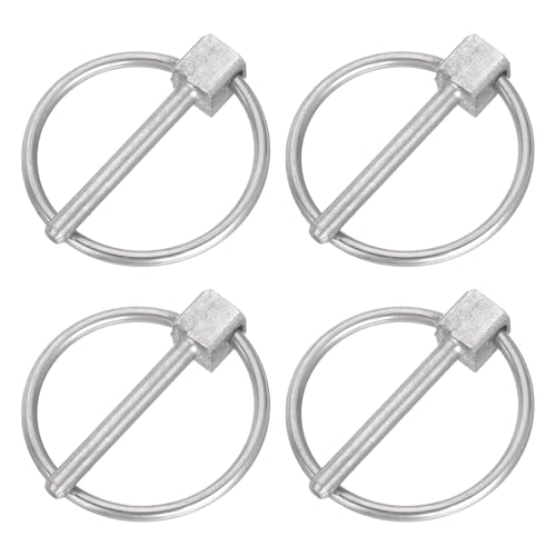 Pin de acero inox con anillo 1/8x1 4pzas para remolque