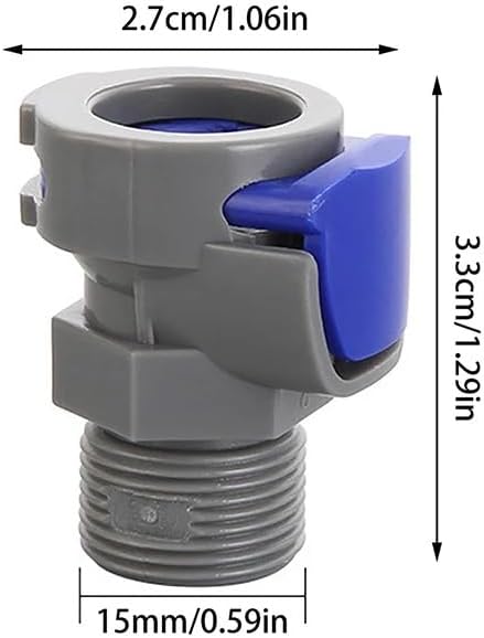 Pack 4 adaptadores manguera grifo cocina con rosca M15x1