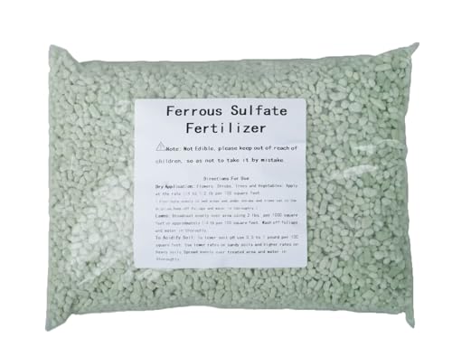 Fertilizante sulfato ferroso 20% Fe para plantas y césped