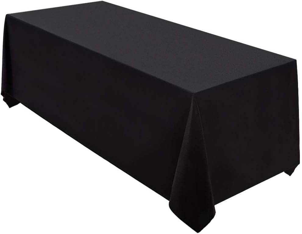 Servilletas de mesa rectangular y redondas de poliéster 90x132 pulgadas set de 12