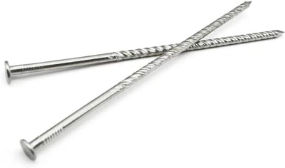 17 Estacas Césped Artificial 6pulg Acero Inox Espiral