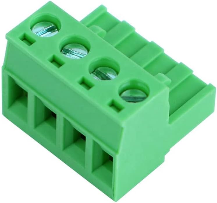 Set 5 Conectores Bloque 4 Pines 0.138pulg 28-16AWG Tipo Phoenix