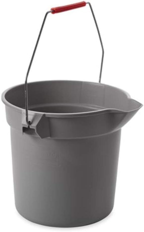 Cubo redondo BRUTE 14qt gris resistente profesional