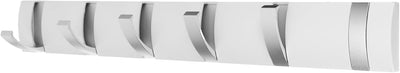 Perchero pared 6 ganchos aluminio 19pulg
