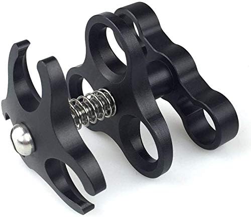 Abrazadera brazo bola con iluminación 3 agujeros impermeable
