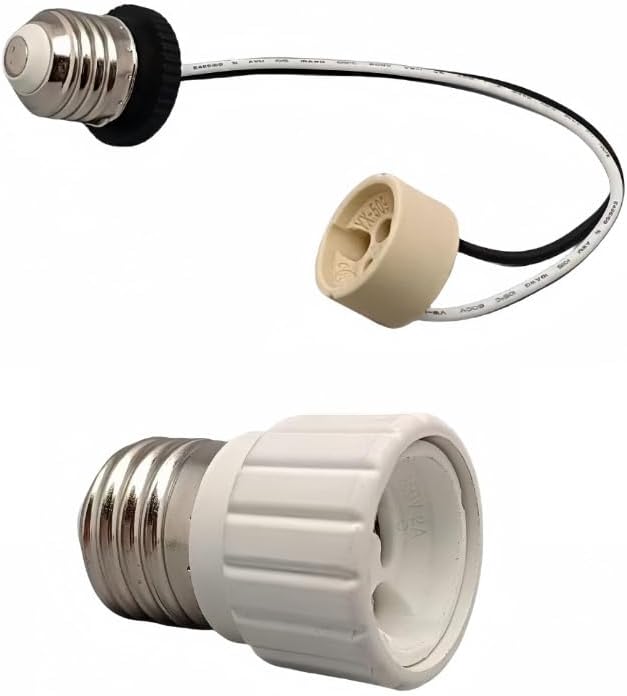 Pack 2 Adaptadores E26 a GU10 Base Bayoneta Cerámica