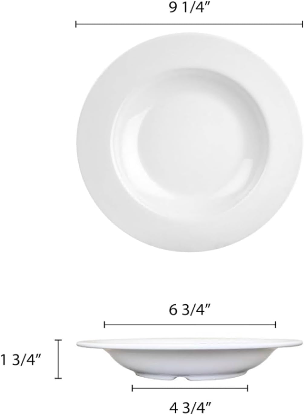 Repuesto cuenco ensalada 13oz 9-1/4" dia. set 12